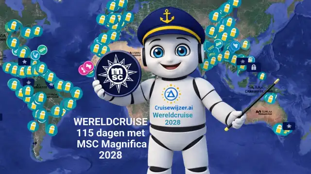 Deze haven bezoekt u tijdens de Wereldcruise 2028